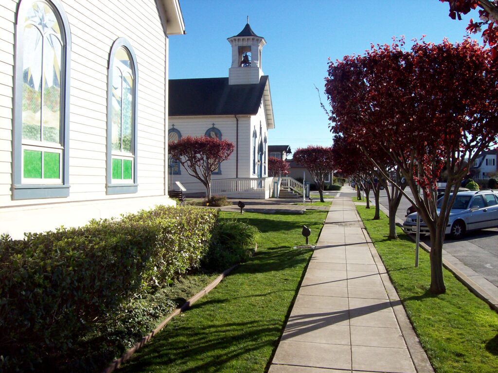 path, church,